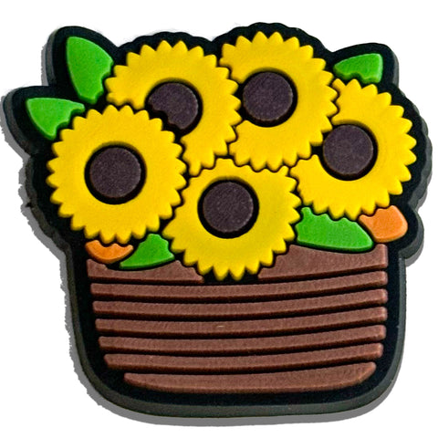 🌞 Basket Of Sun Flower: Shoe Charm