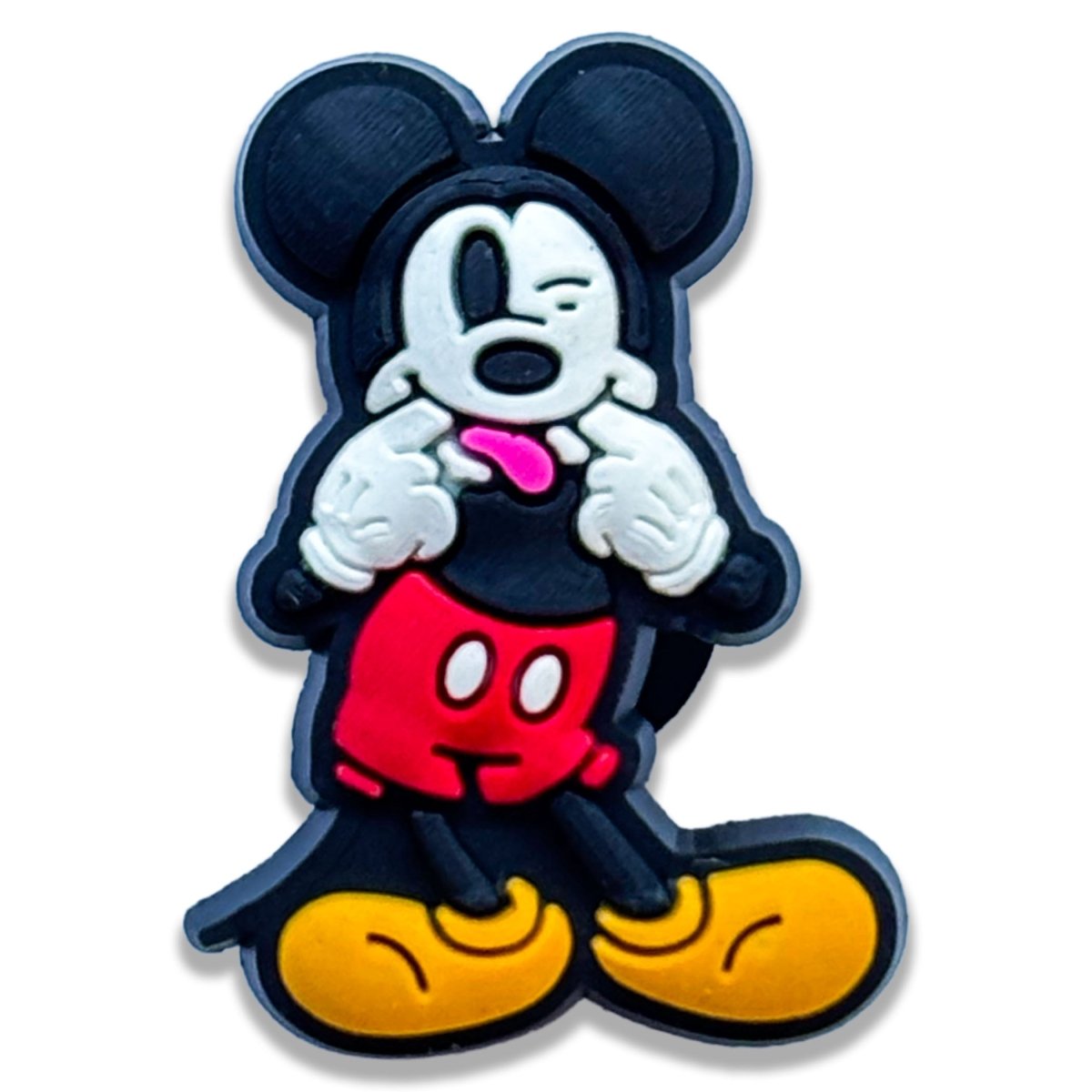 Cheeky Mouse Shoe Charm – Retro Cartoon Style - Questsole