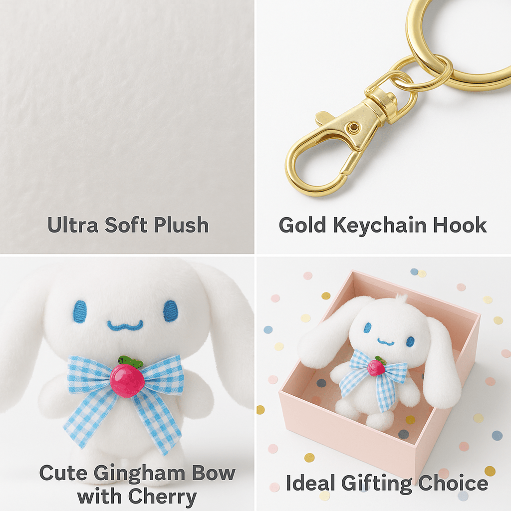 Cinnamoroll Kawaii Plush Bag Charm - Questsole