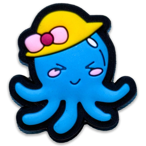 Cool Octo in Yellow Hat Shoe Charm