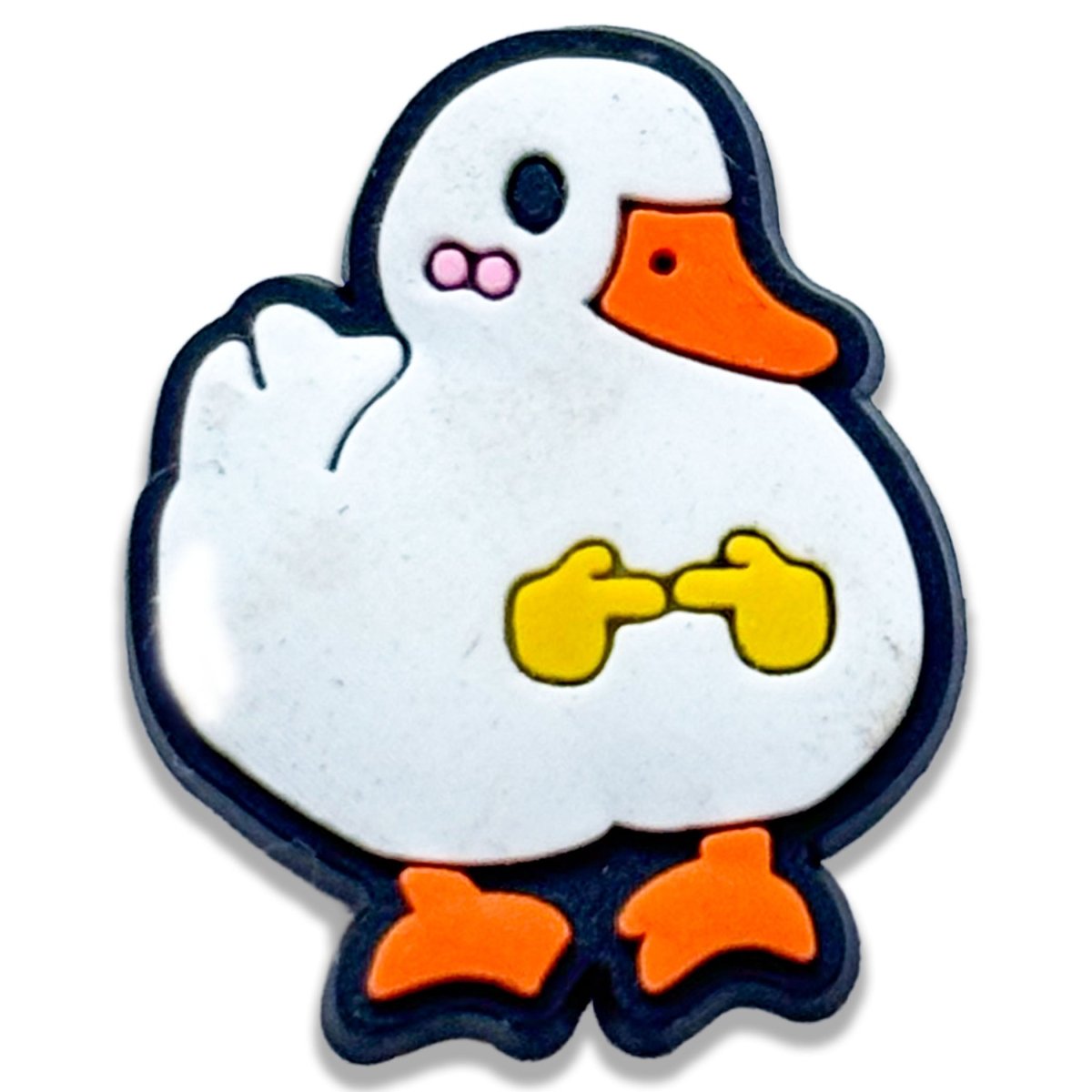 Cute Shy Duck Shoe Charm - Questsole
