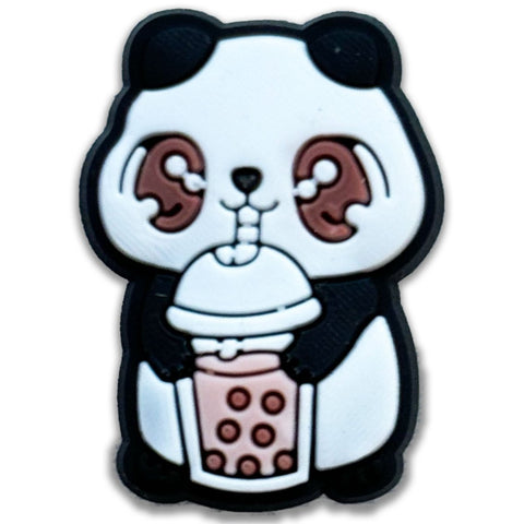 Panda Enjoying Coffee : Shoe Charm