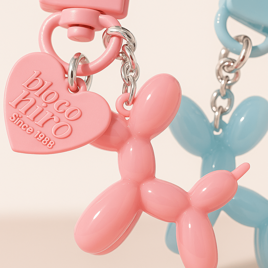 Questsole Pack of 2 Balloon Dog Bag Charm Set - Questsole