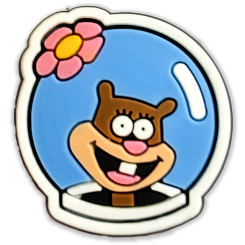 Space Explorer Squirrel Shoe Charm