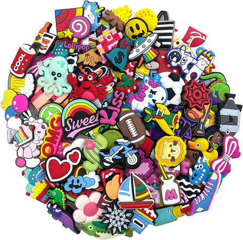 Questsole® Shoe Charms (SPECIAL DESIGN FOR GIRLS) Clogs Pack Of 12, 24, 40, 60, 80, 100 Pc (No Duplicates New Designs)