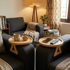(Pack Of 2) Home Sofa Armrest Tray