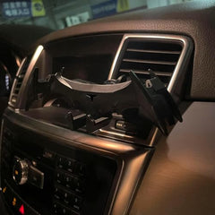 Questsole Bat-Wing Car Phone Holder – 360° Air Vent Mount (Jet Black)