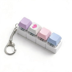 Questsole Clicky Fidget Keychain – Satisfying Mini Keyboard for Stress Relief.