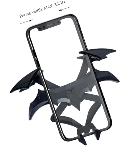 Questsole Bat-Wing Car Phone Holder – 360° Air Vent Mount (Jet Black)