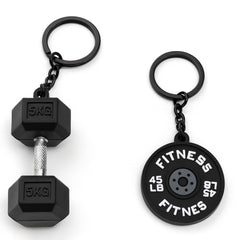 Questsole Gym 2 Pcs Keychain