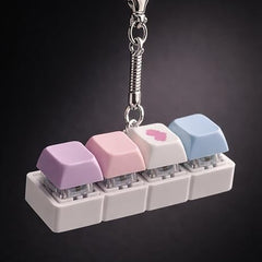 Questsole Clicky Fidget Keychain – Satisfying Mini Keyboard for Stress Relief.