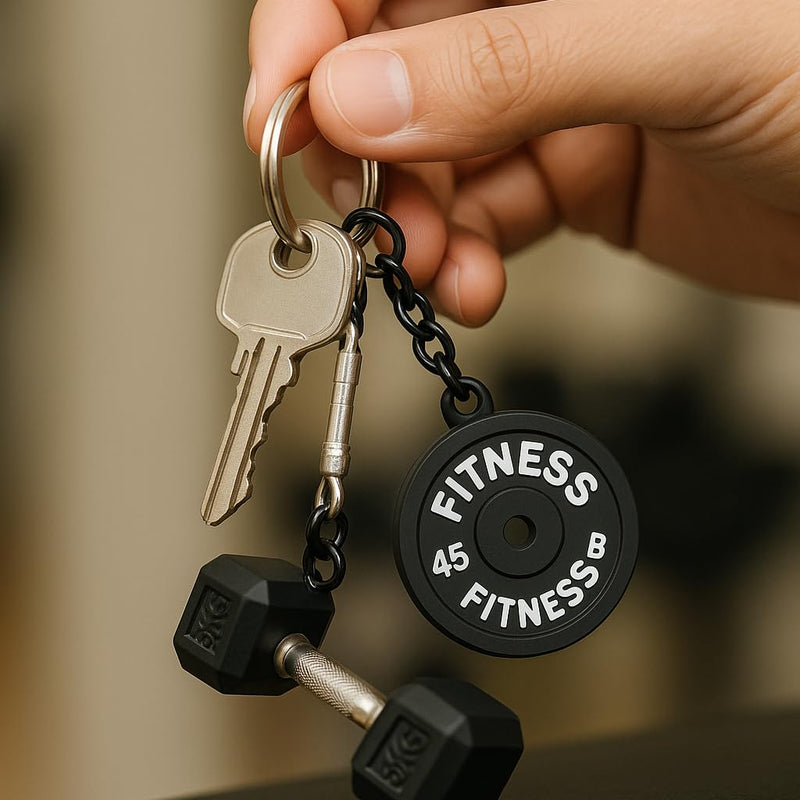 Questsole Gym 2 Pcs Keychain