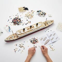 Questsole Micro Building Blocks Titanic Model Kit, 1878 Pieces
