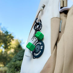 Questsole Gym 2 Pcs Keychain