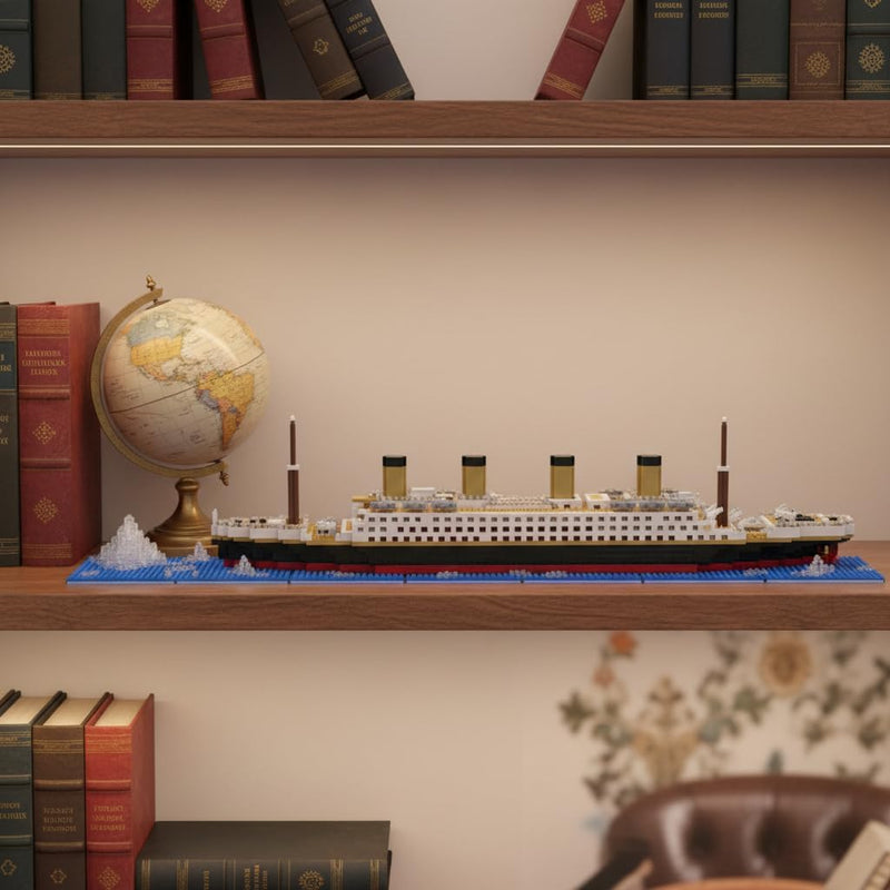 Questsole Micro Building Blocks Titanic Model Kit, 1878 Pieces