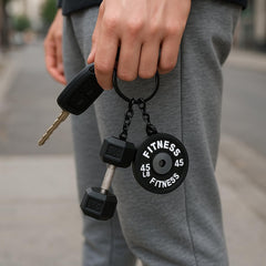 Questsole Gym 2 Pcs Keychain