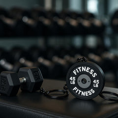 Questsole Gym 2 Pcs Keychain