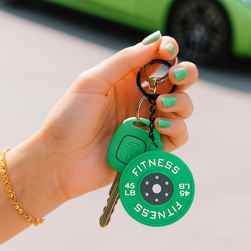 Questsole Gym 2 Pcs Keychain