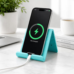 Questsole Flexible Silicone Phone Stand — Aqua Color (Express Shipping)