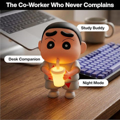 Questsole Shinchan Figure 15 CM Collectible Toy Figurine Lamp for Desk & Home Décor (Pre Order It Will Be Shipped In 4-5 Days)