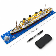 Questsole Micro Building Blocks Titanic Model Kit, 1878 Pieces