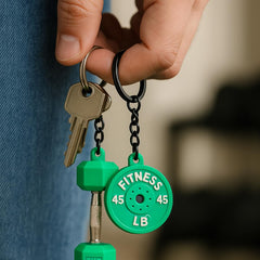 Questsole Gym 2 Pcs Keychain