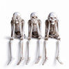 Questsole See/Hear/Speak No Evil Skeleton Set Of 3 – Gothic Decor