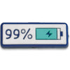 99% Battery Percentage : Shoe Charm