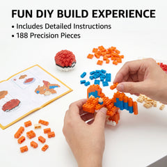 Brikverse (188 Pieces) Ember Cub — Buildable Mini-Brick Salamander Figure