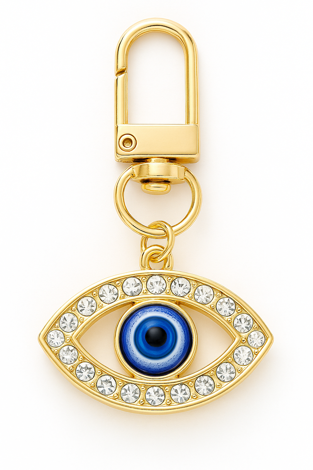 Luxe Gold Bag Charm with Crystals
