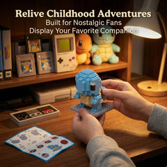 Brikverse (198 Pieces) Aqua Hatchling — Buildable Mini-Brick Turtle Figure