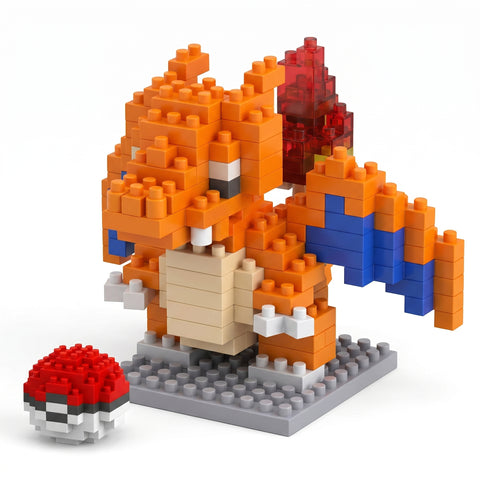 Brikverse (305 Pieces) Inferno Wyvern — Buildable Mini-Brick Winged Dragon