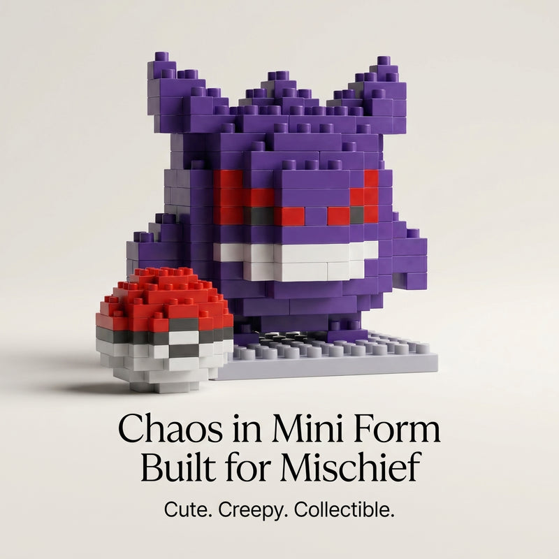 Brikverse (228 Pieces) Shadow Grin — Buildable Mini-Brick Spectre Figure