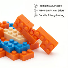 Brikverse (188 Pieces) Ember Cub — Buildable Mini-Brick Salamander Figure