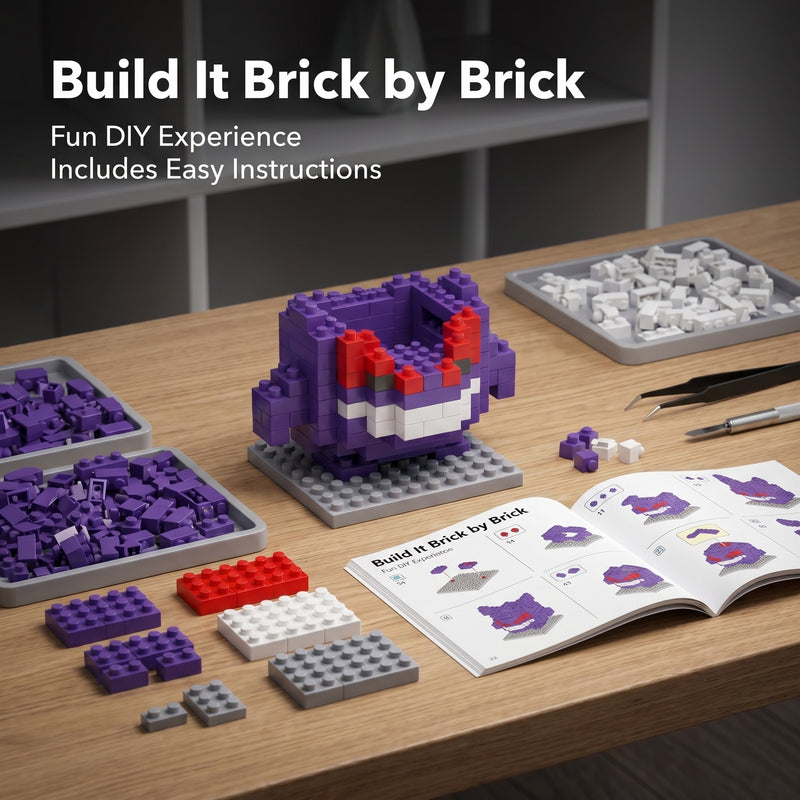 Brikverse (228 Pieces) Shadow Grin — Buildable Mini-Brick Spectre Figure