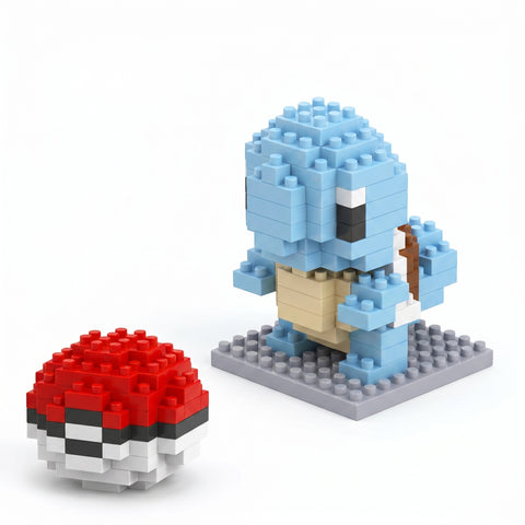 Brikverse Aqua Hatchling — Buildable Mini-Brick Turtle Figure (198 Pieces)