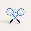 Badminton Rackets & Shuttle Shoe Charm