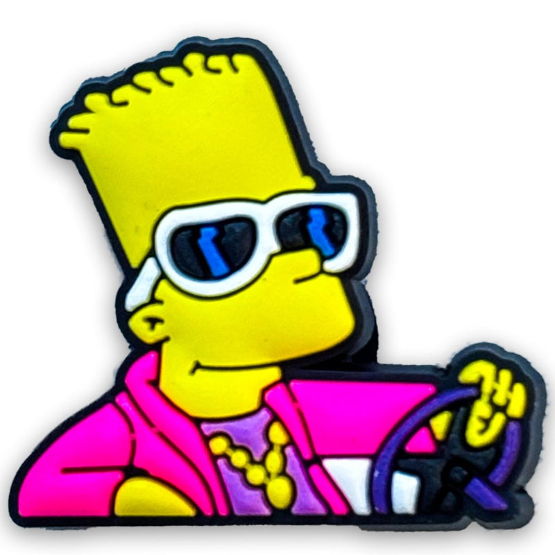 Bart Simpson In Driving Mood - Shoe Charm - Questsole