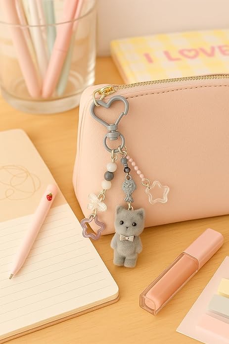 Cat's Elegant Bag Charms (Pack of 2) - Questsole