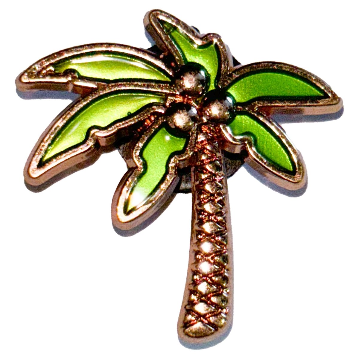 Coconut Tree Metal Shoe Charm - Questsole