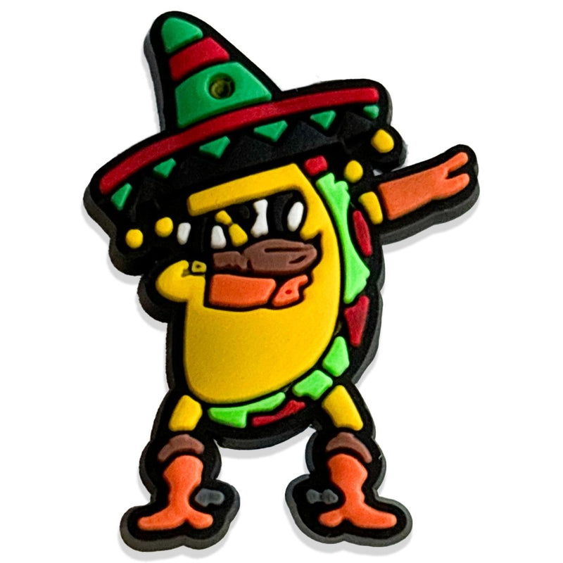 Dabbing Taco Fiesta Shoe Charm – Spice Up Your Style - Questsole