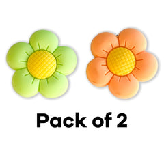 Green & Orange Sunflower : Shoe Charm - Questsole