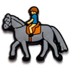 Horse Rider Shoe Charm – Saddle Up in Style!
