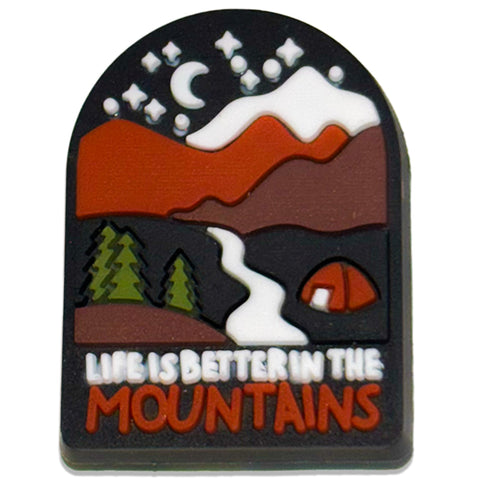 Life Is Better In Mountains : Shoe Charm