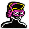 Neon Gamer VR Shoe Charm – Bold Accessory for Tech Enthusiasts!
