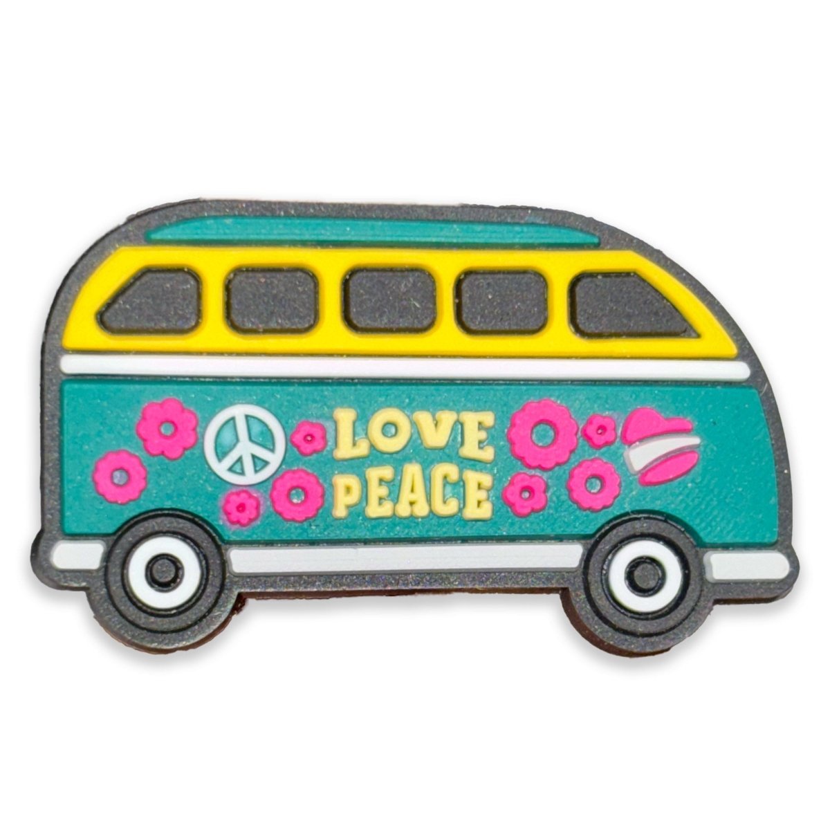 🎁 Peace & Love Van Shoe Charm – Retro Vibes for Your Style (100% off) - Questsole