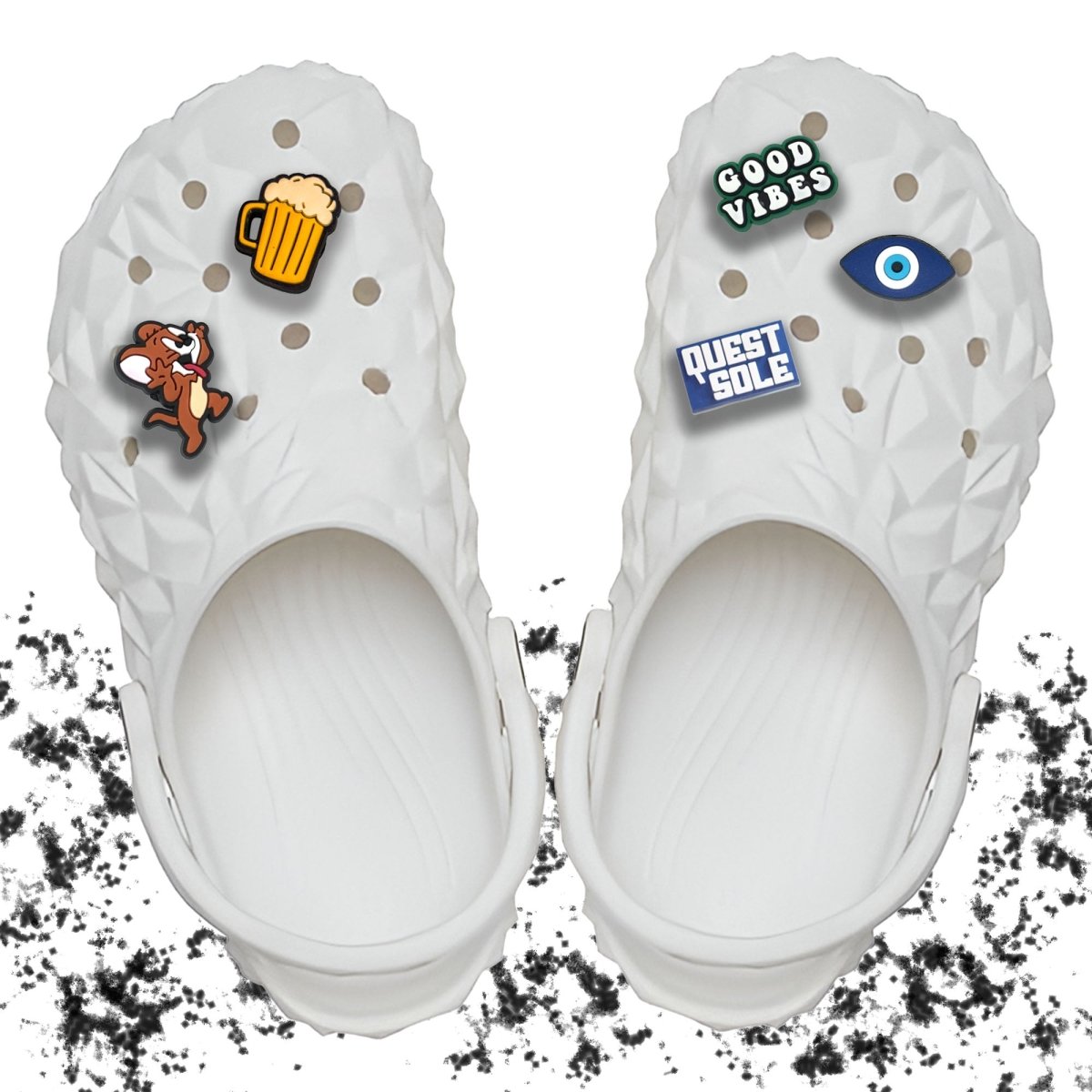 Questsole Geometric Clogs (With 5 Free Charms) - Questsole