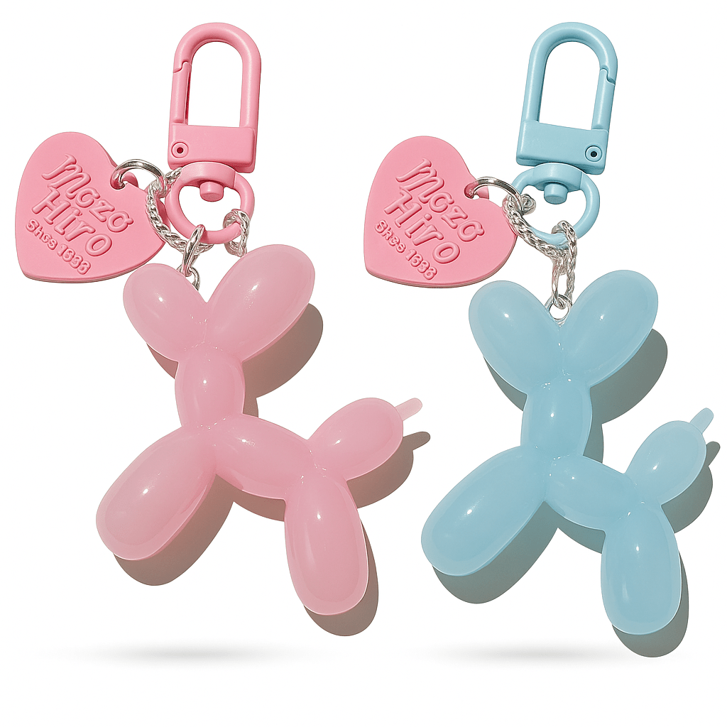 Questsole Pack of 2 Balloon Dog Bag Charm Set - Questsole