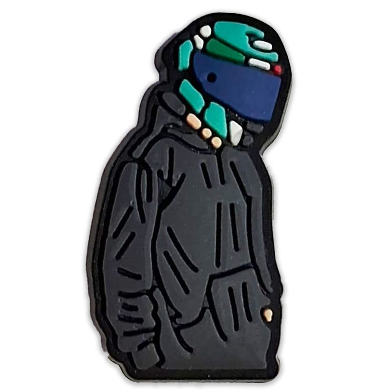 Racer Aesthetic Shoe Charm – Stylish Helmet & Hoodie Design - Questsole