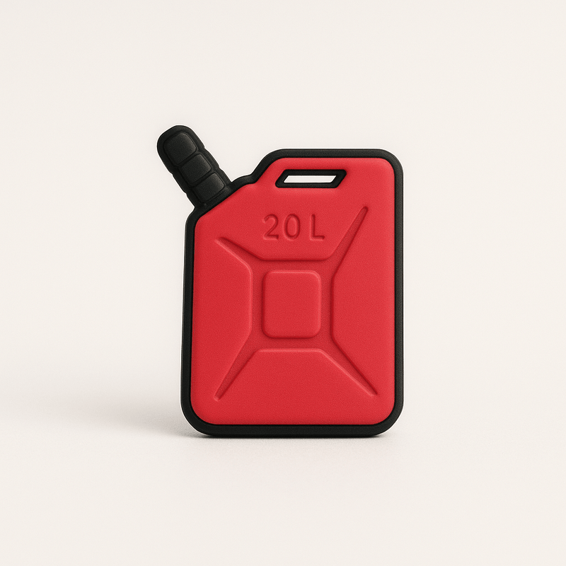 Red Fuel Can Shoe Charm – 20L Design - Questsole
